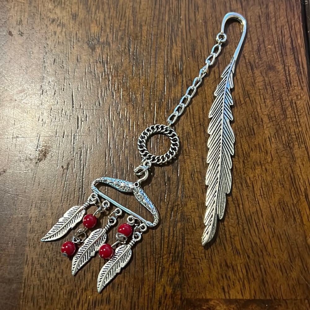 Bookmarks metal,tree of life, tiger's eye stone, Buddhist, ethnic,ethnic jewelry